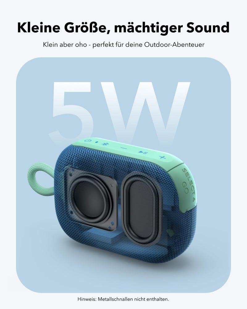 soundcore Select 4 Go Bluetooth hangszóró, 20 órás játszási idő, IP67 vízálló