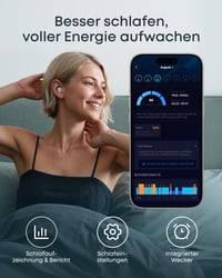Soundcore Sleep A30 Bluetooth slúchadlá na spanie - inteligentné ANC, maskovanie hluku, adaptívny systém potlačenia chrápania, 45-hodinová výdrž batérie, pohodlné na spanie na boku 6