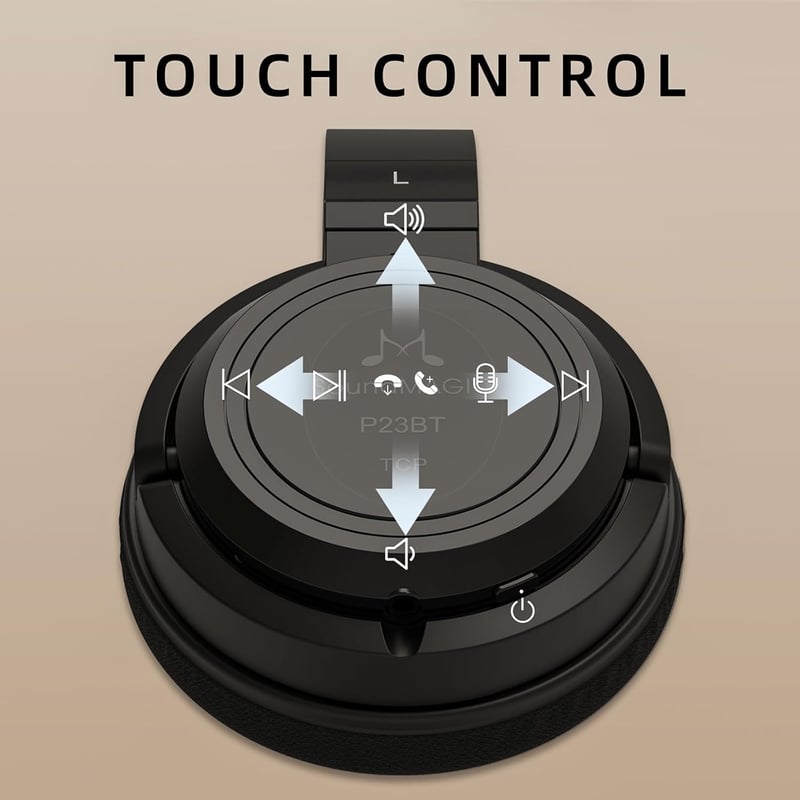 SoundMAGIC P23BT Bluetooth fejhallgató zajszűrés mikrofonnal, HiFi hang fekete