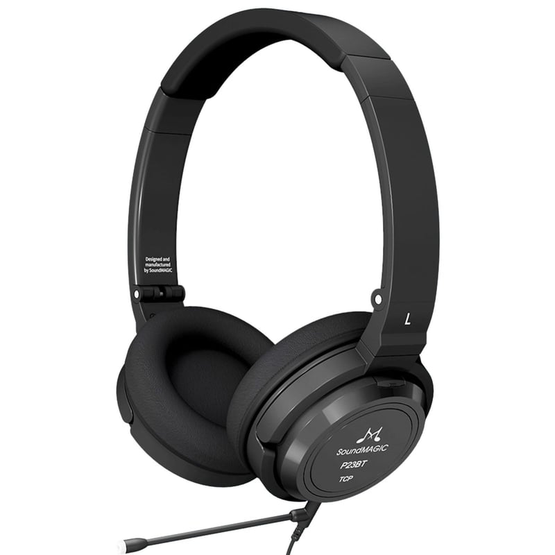 Bluetooth on-ear slúchadlá s mikrofónom SoundMAGIC P23BT – čierne