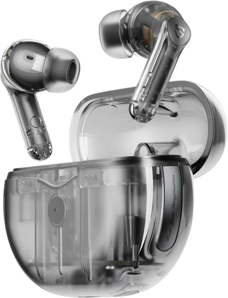 SoundPEATS Air4 Pro Vezeték Nélküli Fülhallgató AptX Veszteségmentes Hanggal, Bluetooth 5.3, Adaptív Hibrid ANC, 6 Mikrofon, 26 Órás Üzemidő