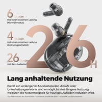 SoundPEATS Air4 Pro Vezeték Nélküli Fülhallgató AptX Veszteségmentes Hanggal, Bluetooth 5.3, Adaptív Hibrid ANC, 6 Mikrofon, 26 Órás Üzemidő 6