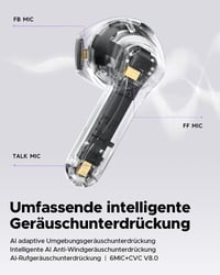 SoundPEATS Air5 Bluetooth Fülhallgató - Hi-Res/aptX Adaptív Hangzás, 13 mm Meghajtó, 30 Órás Üzemidő, Bluetooth 5.4, Vezeték Nélküli 7