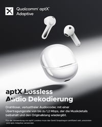 SoundPEATS Air5 Bluetooth Fülhallgató - Hi-Res/aptX Adaptív Hangzás, 13 mm Meghajtó, 30 Órás Üzemidő, Bluetooth 5.4, Vezeték Nélküli 4
