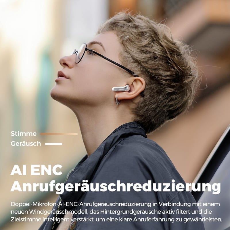 SoundPEATS Air5 Lite Bluetooth Fülhallgató - Hi-Res Hangzás, LDAC Kodek, 13mm Meghajtó, Térhangzás, Zajszűrés, 30 Órás Üzemidő, Applikációs 