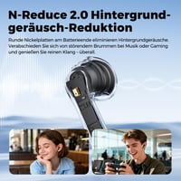 Căști wireless semi-in-ear SoundPEATS Air6 HS Bluetooth 6.0, 13 mm, tri-magnetic, LDAC, Hi-Res, ENC, IPX5, 45 ore 7