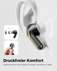 SoundPEATS Capsule3 Pro+ Bluetooth Fülhallgató Hi-Res LDAC Hangzással, Aktív Zajszűrés, XMEMS Meghajtó, 6 Mikrofon, 43 Órás Üzemidő, Alkalma 8