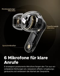 SoundPEATS Capsule3 Pro+ Bluetooth Fülhallgató Hi-Res LDAC Hangzással, Aktív Zajszűrés, XMEMS Meghajtó, 6 Mikrofon, 43 Órás Üzemidő, Alkalma 5