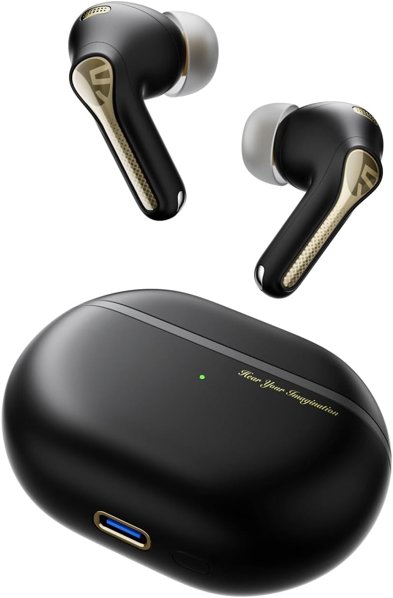 SoundPEATS Capsule3 Pro+ Bluetooth Fülhallgató Hi-Res LDAC Hangzással, Aktív Zajszűrés, XMEMS Meghajtó, 6 Mikrofon, 43 Órás Üzemidő, Alkalma