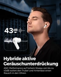 SoundPEATS Capsule3 Pro Hi-Res Bluetooth Fülhallgató - 43dB Hibrid Zajszűrés, 52 Órás Üzemidő, Érintésvezérlés, Vízálló, Sportra 4