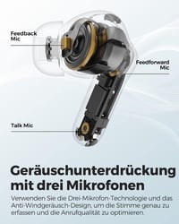 SoundPEATS Capsule3 Pro Hi-Res Bluetooth Fülhallgató - 43dB Hibrid Zajszűrés, 52 Órás Üzemidő, Érintésvezérlés, Vízálló, Sportra 5