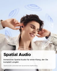 SoundPEATS PearlClip Pro Nyitott Fülhallgató, Bluetooth 5.4 Csiptetős Fülhallgató, Egész Napos Kényelem, 3D Hangzás, Dinamikus EQ, 12mm Hang 4