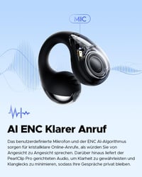 SoundPEATS PearlClip Pro Nyitott Fülhallgató, Bluetooth 5.4 Csiptetős Fülhallgató, Egész Napos Kényelem, 3D Hangzás, Dinamikus EQ, 12mm Hang 6
