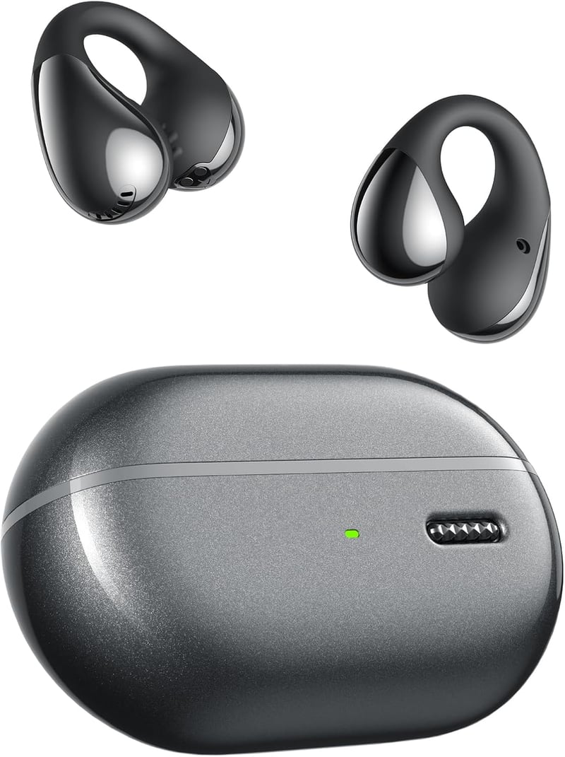 SoundPEATS PearlClip Pro Nyitott Fülhallgató, Bluetooth 5.4 Csiptetős Fülhallgató, Egész Napos Kényelem, 3D Hangzás, Dinamikus EQ, 12mm Hang