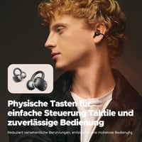 SoundPEATS POP Nyitott Vezeték Nélküli Fülhallgató, Könnyű Bluetooth 5.4, 30 Órás Üzemidő, Csíptethető, IPX5 Vízálló, Sportoláshoz, Futáshoz 6