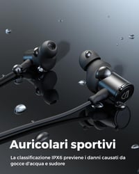 SoundPEATS Q30HD Plus Bluetooth 5.2 sport aptX HD mágneses fülbe helyezhető mikrofonnal USB Type C IPX6 13 órás iOS Android PC 5