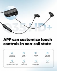 SoundPEATS Q35 HD+ nyakpántos Bluetooth 5.2 sport fülhallgató aptX HD, IPX5, 17 óra 8