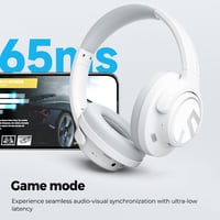 SoundPEATS Space Hybrid aktív zajszűrős fülfedő Bluetooth 5.3 vezeték nélküli fejhallgató kihajtható mikrofon multipoint 123 óra 40 mm 9
