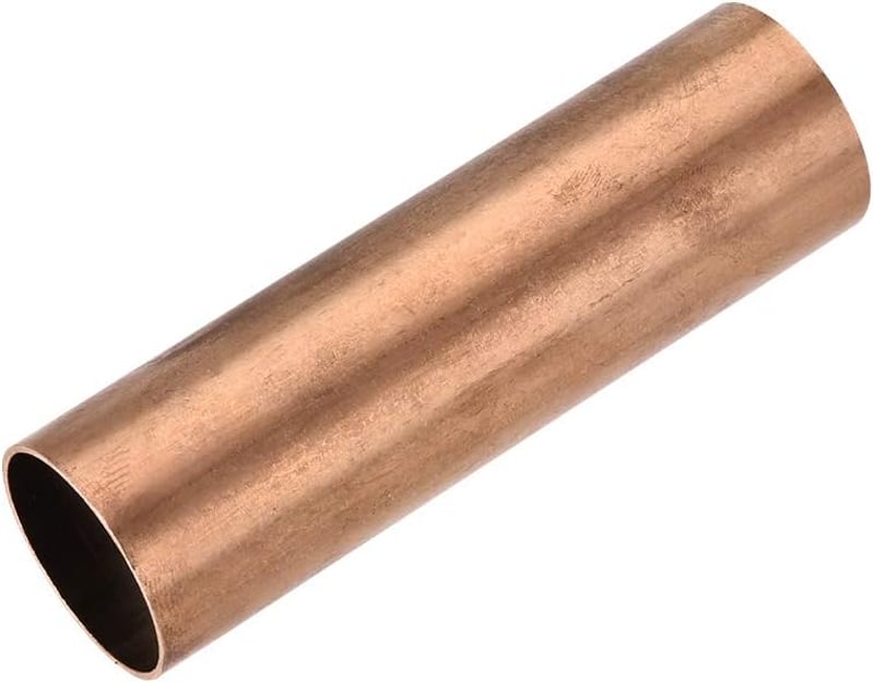 sourcing map 100mm Vörösréz Cső 30mm Külső Átmérő Sima Csatornázás Ipari Kerti Háztartási - 30 mm x 1 mm x 100 mm