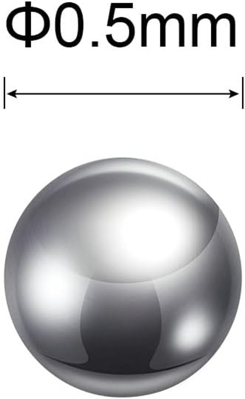 sourcing map 2000 db 0,5 mm rozsdamentes acél golyó G100 precíziós csapágy