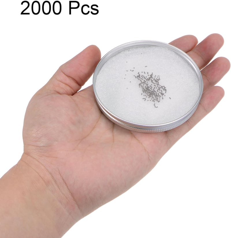 sourcing map 2000 db 0,5 mm rozsdamentes acél golyó G100 precíziós csapágy