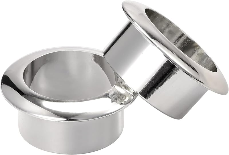sourcing map 3 db Asztal Grommet 30 mm Nylon Ezüst Kábel Szervezéshez