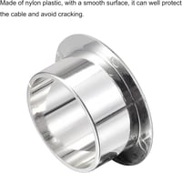 sourcing map 3 db Asztal Grommet 30 mm Nylon Ezüst Kábel Szervezéshez 3