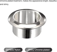 sourcing map 3 db Asztal Grommet 30 mm Nylon Ezüst Kábel Szervezéshez 4