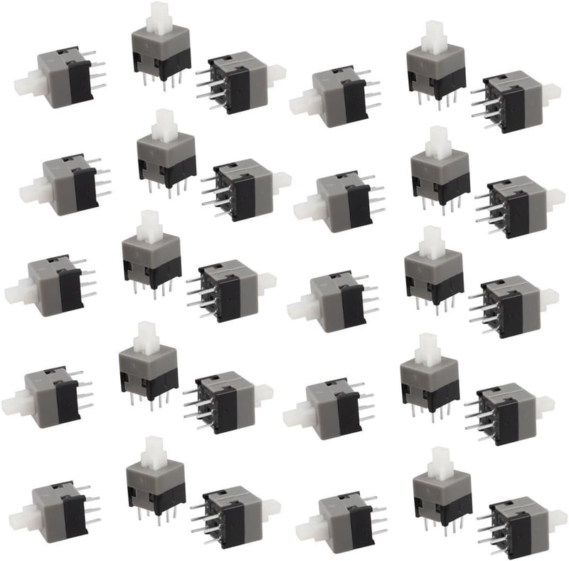 sourcing map 30x8,5mm DIP Nyomógomb Takt Kapcsoló Áramköri Elem