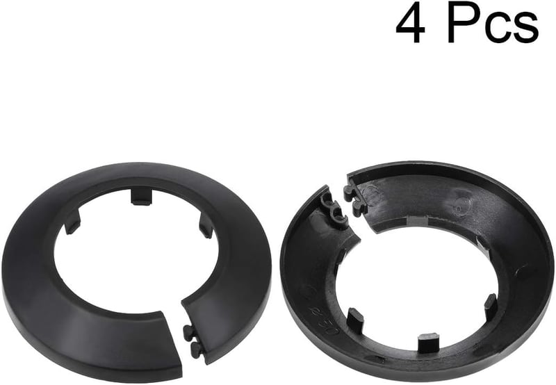 sourcing map 4 db 50 mm csőburkolat radiátor rozetta fekete falburkolat