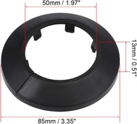 sourcing map 4 db 50 mm csőburkolat radiátor rozetta fekete falburkolat 3