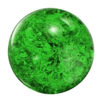sourcing map 40 mm Kristalna kugla od stakla s efektom leda, ukrasna kugla za Feng Shui, proricanje i dekoraciju stolnih fontana, zelena 1