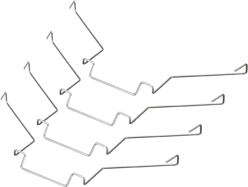 sourcing map 4db CPU hűtőventillátor rögzítő klip, 12cm vezetékes horog PC alaplap radiátor