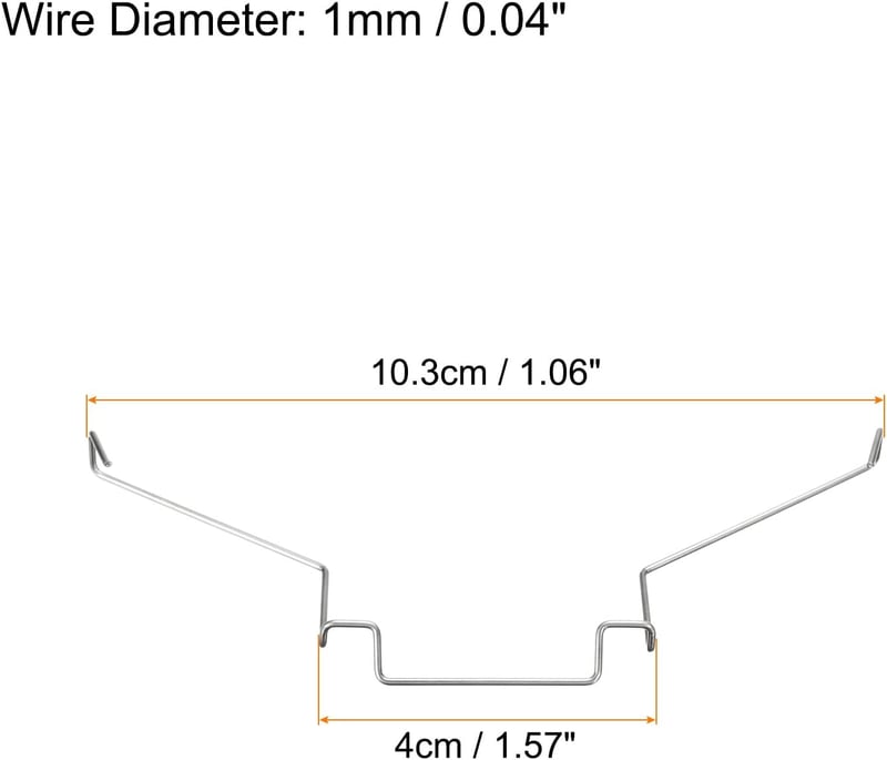 sourcing map 4db CPU hűtőventillátor rögzítő klip, 12cm vezetékes horog PC alaplap radiátor