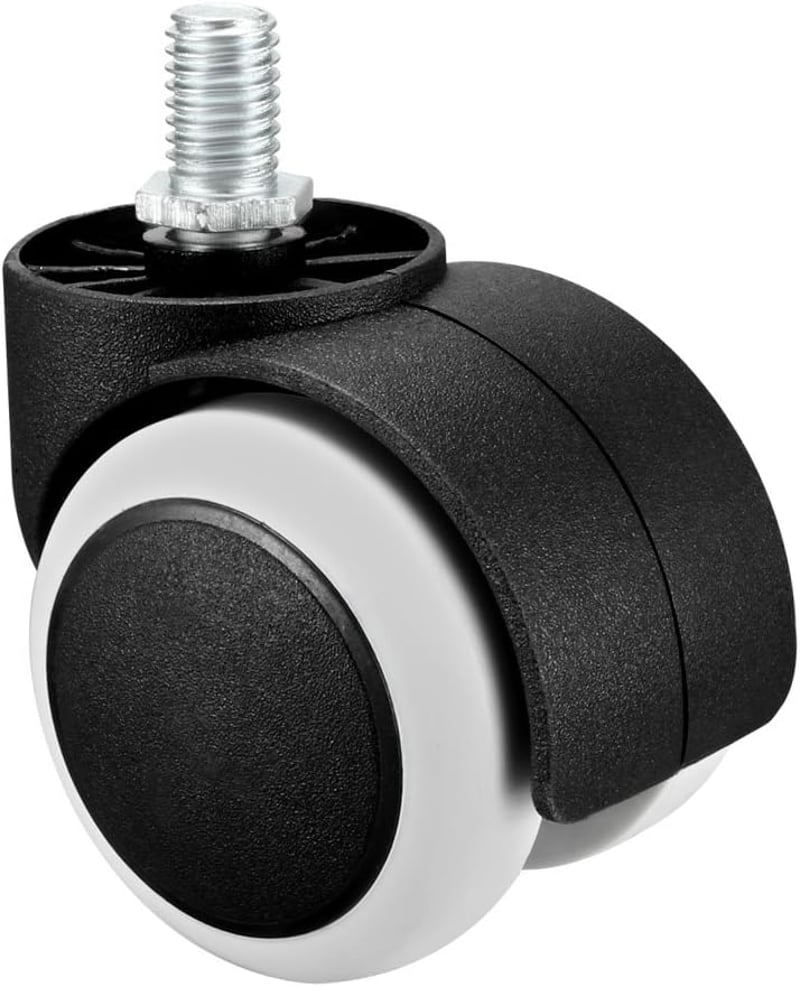 sourcing map 5db Bútor Görgő M10x14mm Menetes, 25kg Terhelhetőség, Forgó Görgő