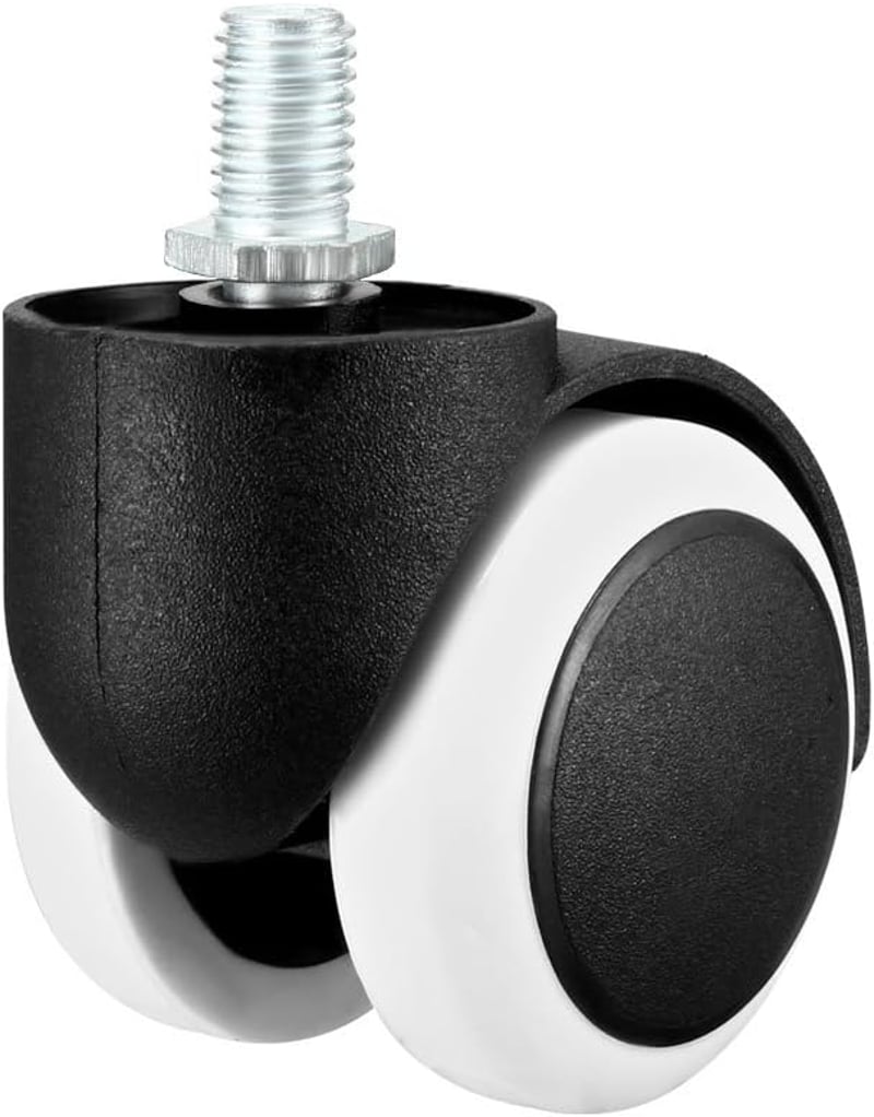 sourcing map 5db Bútor Görgő M10x14mm Menetes, 25kg Terhelhetőség, Forgó Görgő
