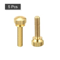 Sourcing Map 5db M5x20mm réz karimás csavar PC alkatrészekhez 3