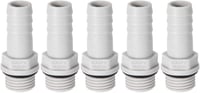 sourcing map 5db PVC tömlőcsatlakozó 10mm barb x 1/4" G csap vízcsatlakozás - G1/4 x 10mm 1
