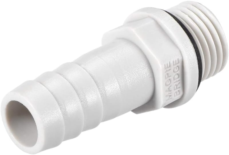 sourcing map 5db PVC tömlőcsatlakozó 10mm barb x 1/4" G csap vízcsatlakozás - G1/4 x 10mm