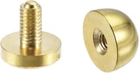sourcing map 6 szett kerek szegecsek 10x6mm táskafülek réz szegecsek bőr táskához 5