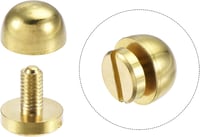 sourcing map 6 szett kerek szegecsek 10x6mm táskafülek réz szegecsek bőr táskához 4