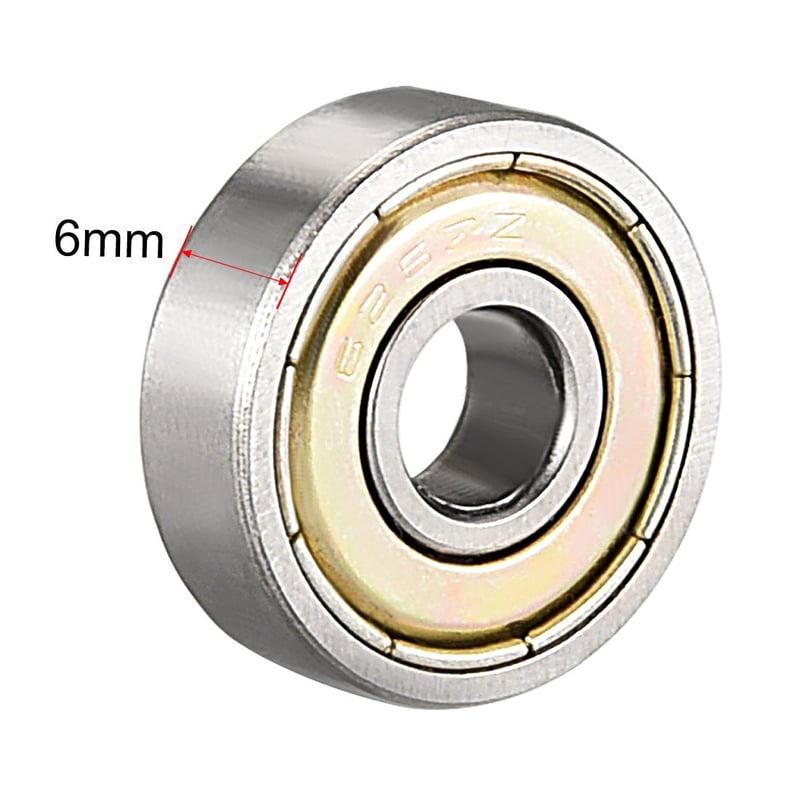 sourcing map 626ZZ Golyóscsapágy 6x19x6mm Dupla Védelem 10db Szett