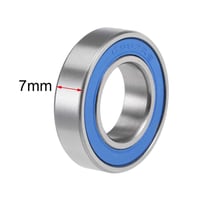 sourcing map 6902-2RS mélyhornyú golyóscsapágy 15x28x7 mm, kék fedél, P6 ABEC3 - 2 db 3