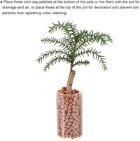 sourcing map Agyaggolyó 5-6 mm 0,22 kg Kertészeti Váza Bonsai Piros 2