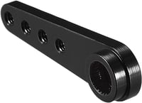 sourcing map Aluminium 25T Servo Horn Futaba Savox RC autó hajó fekete 2db - Aluminium 4