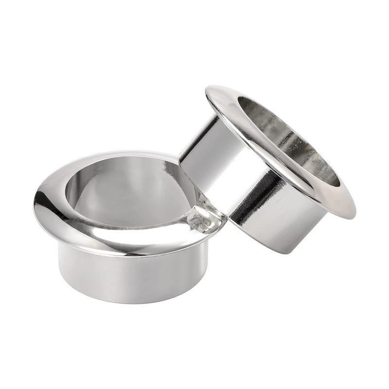 sourcing map Priechodky na káble, nylon, 30 mm, strieborné – 3 ks