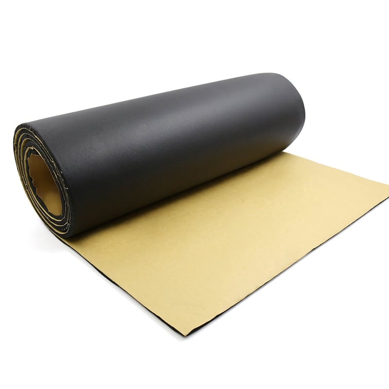 sourcing map Automobilová zvuková izolácia 8 mm - Tepelno- a protihluková penová rohož pre vozidlá, 200 x 100 cm, 2 m²