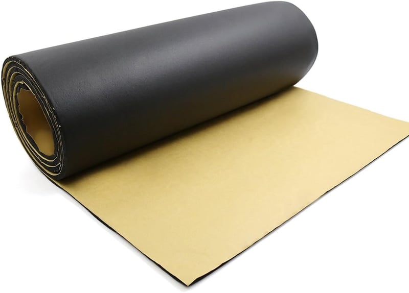 sourcing map Autó Hangszigetelő Szivacs 8 mm - Hő- és Zajszigetelő Habszivacs Matrac Gépjárművekhez, 200 x 100 cm, 2 m²