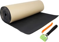 sourcing map Autó Hangszigetelő Szőnyeg 5mm Csúsztatógörgővel 60x40 Inch 1