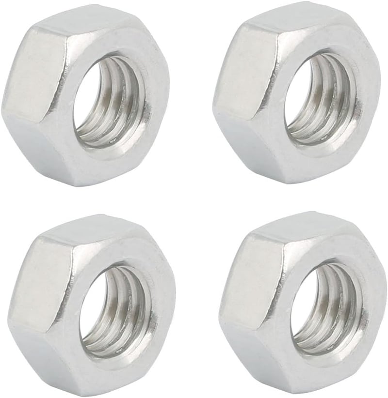 sourcing map balmenetes hatszöganya szénacél horganyzott menet M8 x 1.25 mm 4 db